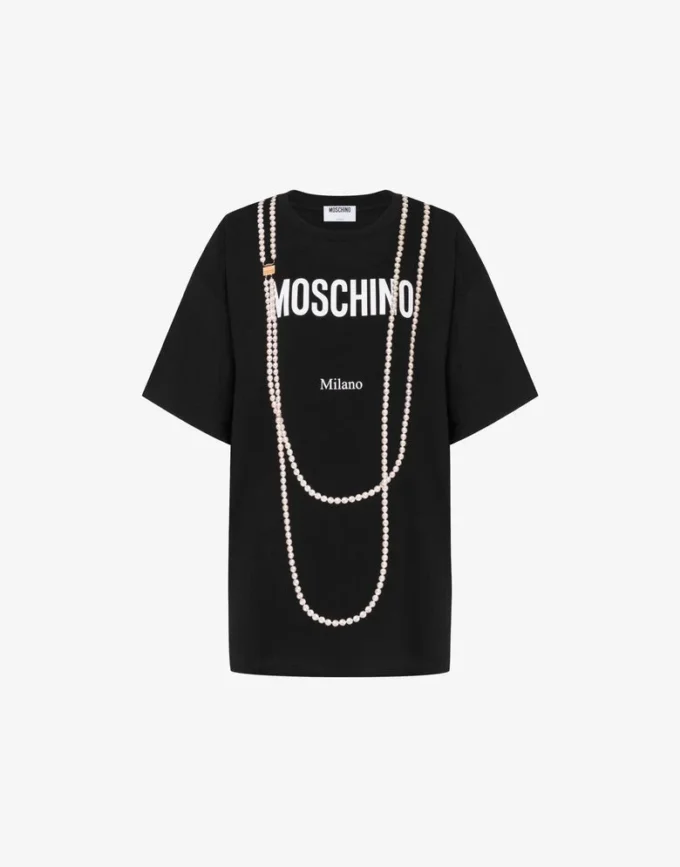 Printed organic cotton jersey T-shirt