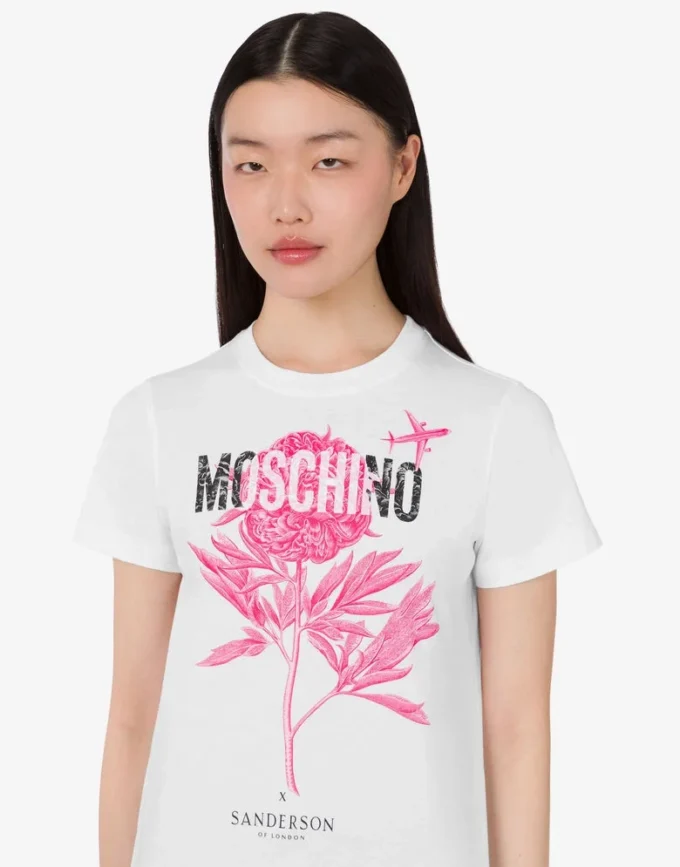 Printed organic cotton jersey T-shirt