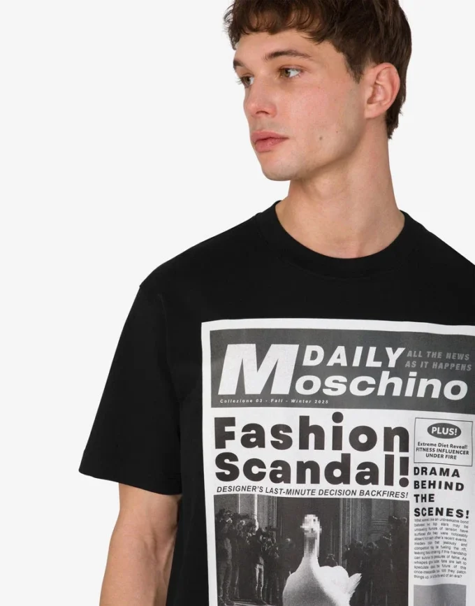 Printed organic cotton jersey T-shirt