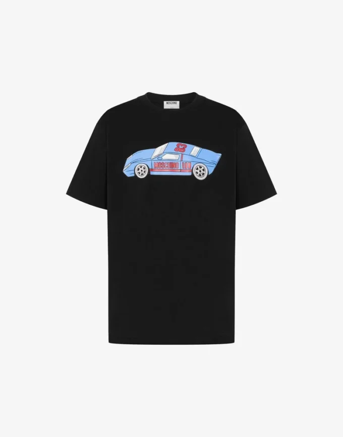 Printed organic cotton jersey T-shirt