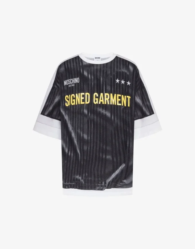Printed organic cotton jersey T-shirt