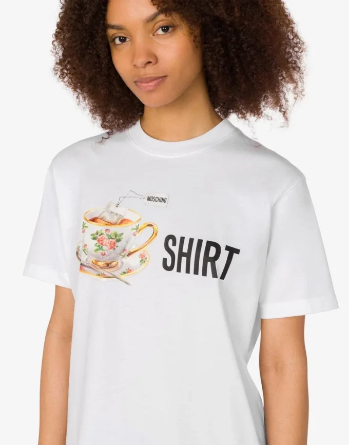 Printed organic cotton jersey T-shirt