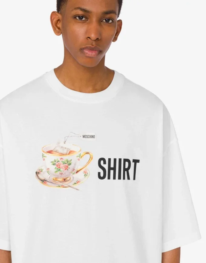 Printed organic cotton jersey T-shirt