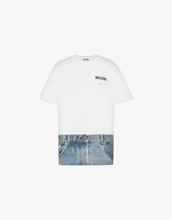 Printed organic cotton jersey T-shirt