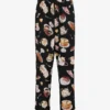 Printed satin pants