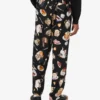 Printed satin pants