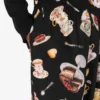Printed satin pants