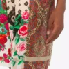 Printed silk Bermuda shorts