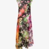 Printed silk georgette dress