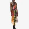 Printed silk georgette dress