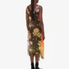 Printed silk georgette dress