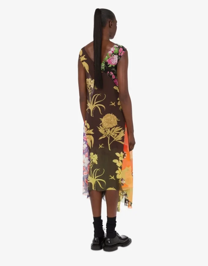 Printed silk georgette dress
