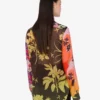 Printed silk georgette shirt