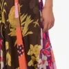 Printed silk goergette skirt