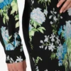 Printed silk satin skirt