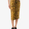 Printed stretch cotton gabardine skirt Printed stretch cotton gabardine skirt