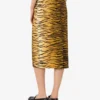 Printed stretch cotton gabardine skirt Printed stretch cotton gabardine skirt