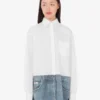 Printed stretch cotton poplin shirt