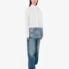 Printed stretch cotton poplin shirt