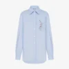 Printed stretch cotton poplin shirt Printed stretch cotton poplin shirt