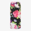 Printed stretch cotton skirt
