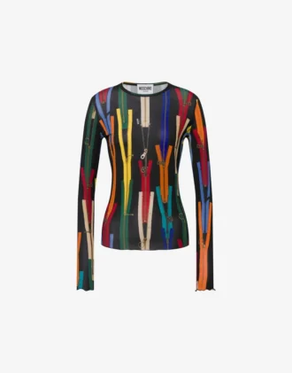 Printed stretch jersey T-shirt Printed stretch jersey T-shirt