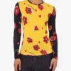 Printed stretch jersey T-shirt