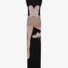 Printed stretch tulle dress