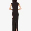 Printed stretch tulle dress