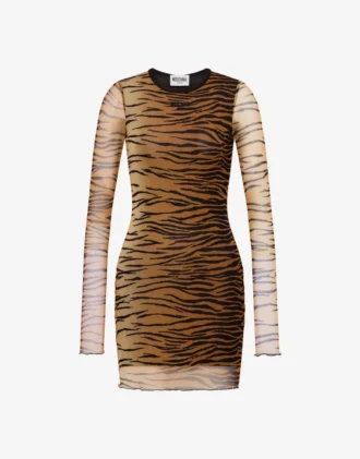 Printed tulle dress