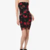 Printed tulle dress
