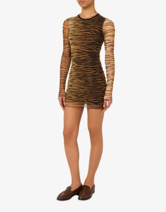 Printed tulle dress