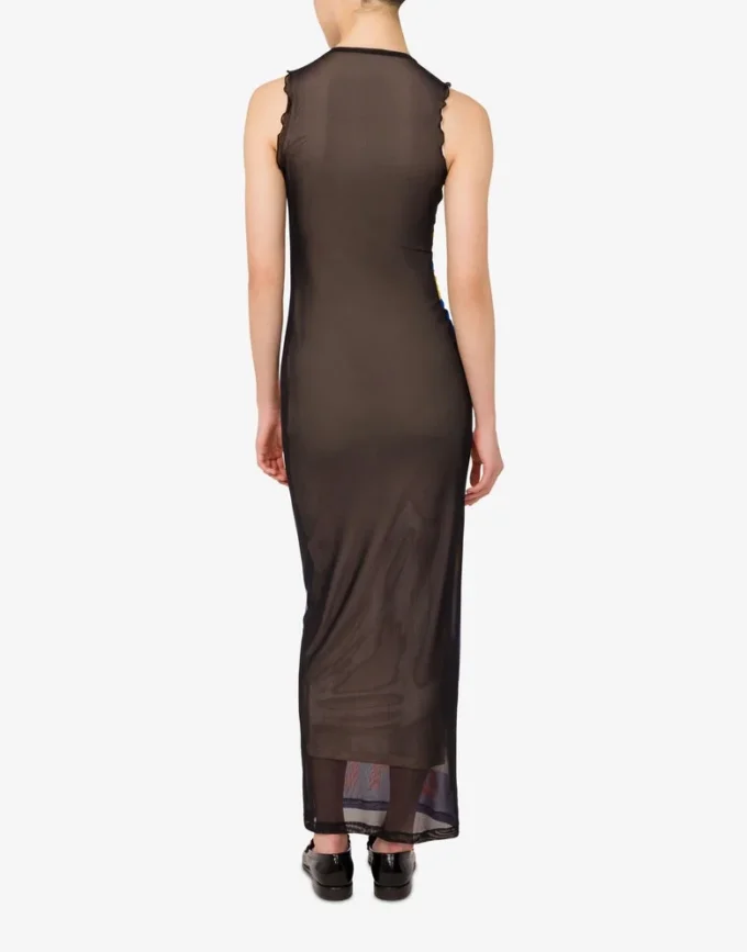 Printed tulle dress
