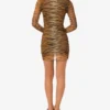 Printed tulle dress