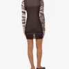 Printed tulle dress