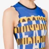 Printed tulle dress