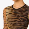 Printed tulle dress