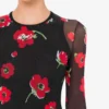 Printed tulle dress