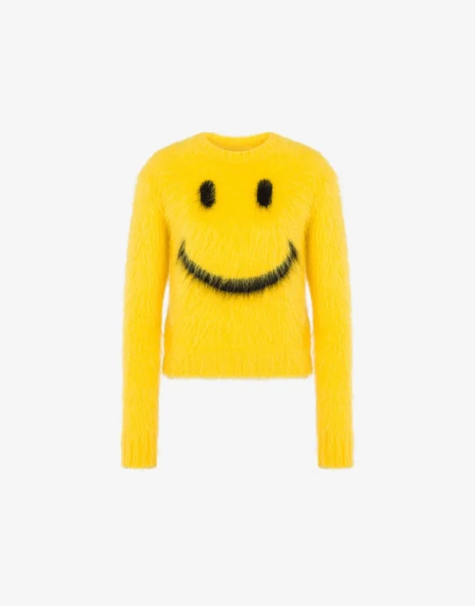 Pullover in brushed mohair Smiley Pullover in brushed mohair Smiley