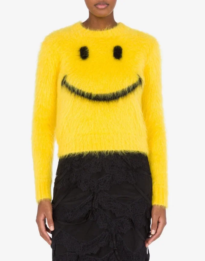 Pullover in brushed mohair Smiley Pullover in brushed mohair Smiley