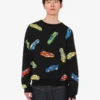 Pure cotton intarsia pullover