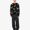 Pure cotton intarsia pullover