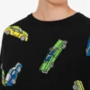 Pure cotton intarsia pullover
