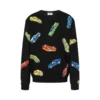 Pure cotton intarsia pullover