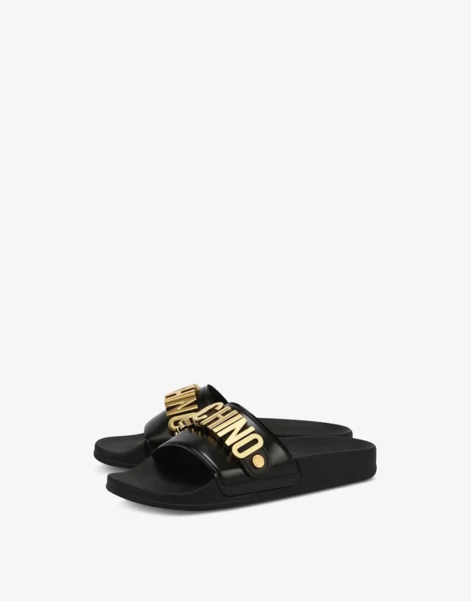 PVC sandal slide with Lettering logo