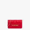Quilted Chain Wallet Lettering Logo