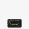 Quilted Chain Wallet Lettering Logo