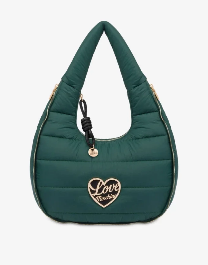Quilted nylon hobo bag Quilted nylon hobo bag
