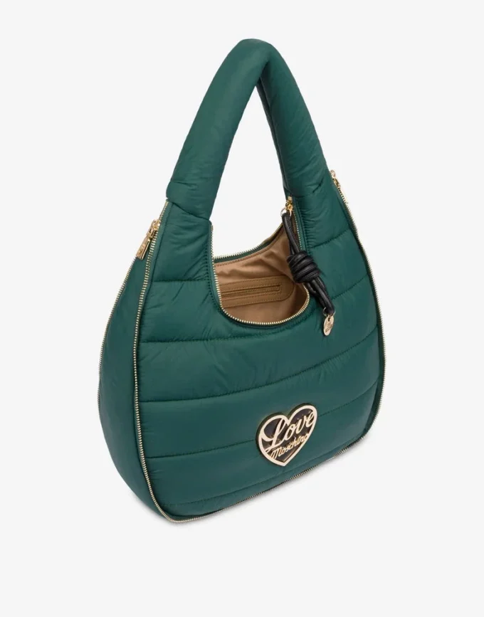 Quilted nylon hobo bag Quilted nylon hobo bag