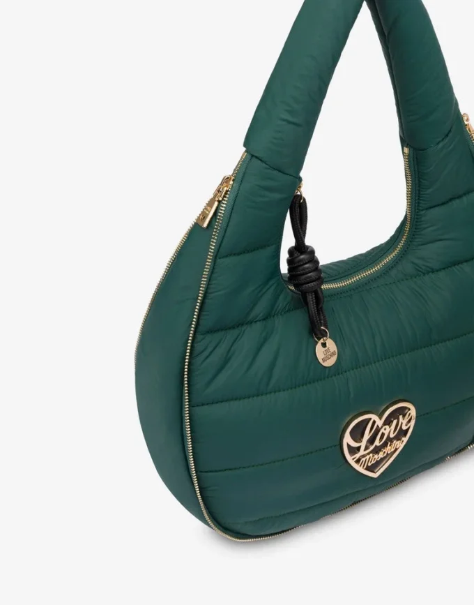 Quilted nylon hobo bag Quilted nylon hobo bag